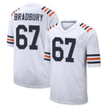 C.Bears #67 Garrett Bradbury Player White Classic Home Game Ldoa Stitched Jerseys