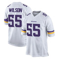 M.Vikings #55 Eric Wilson Player White Home Game Ldoa Stitched Jerseys