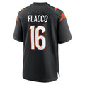 C.Bengals #16 Joe Flacco Player Black Home Game Ldoa Stitched Jerseys