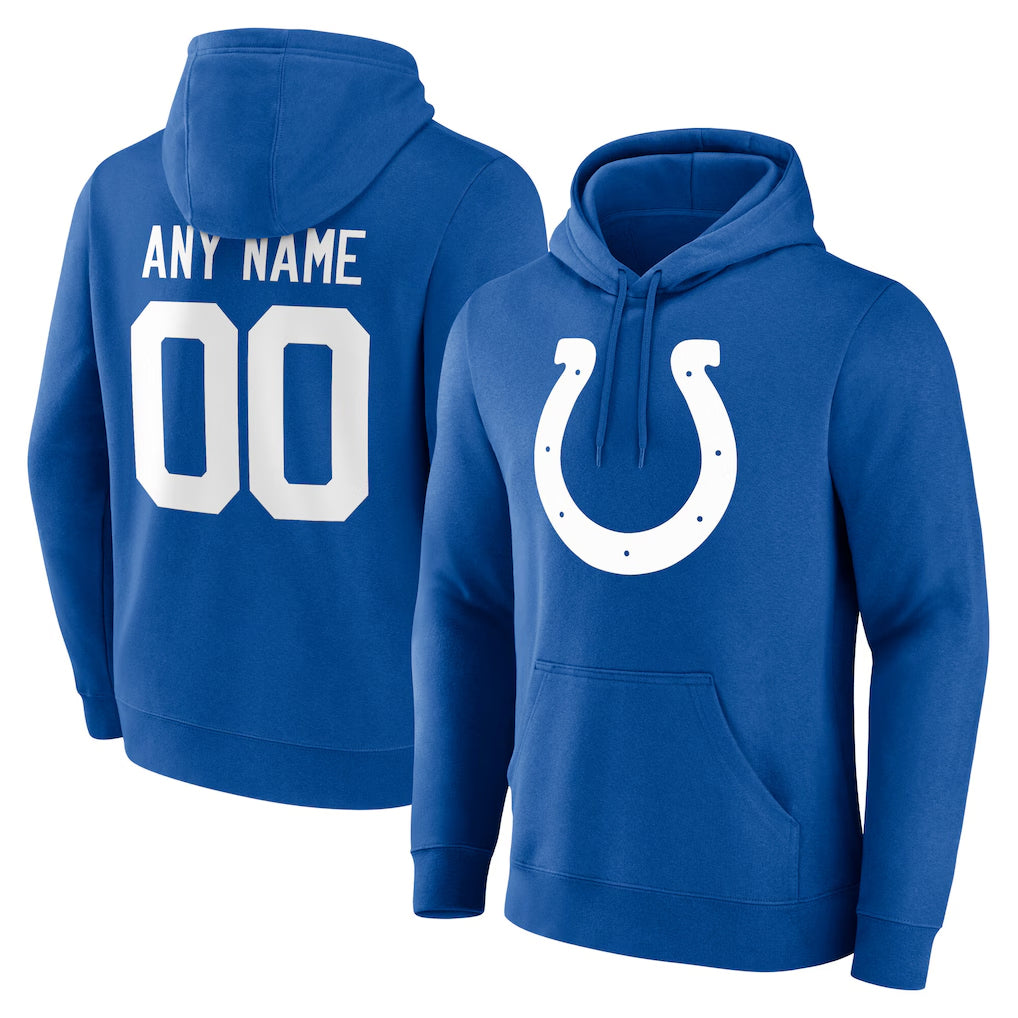 Custom IN.Colts Royal Pullover Hoodie Limited Any Name & Numbers Ldoa Stitched Jerseys