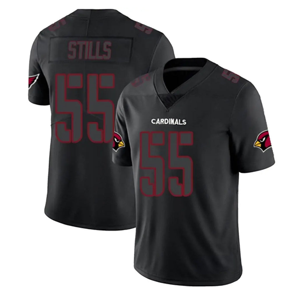 A.Cardinals #55 Dante Stills Player Black Impact Limited Home Game Ldoa Stitched Jerseys