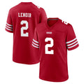 SF.49ers #2 Deommodore Lenoir Player Red Game Home Ldoa Stitched Jerseys