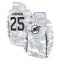 M.Dolphins #25 Tyrel Dodson Player Arctic Camo Salute to Service Hoodies Limited Game Ldoa Stitched Jerseys