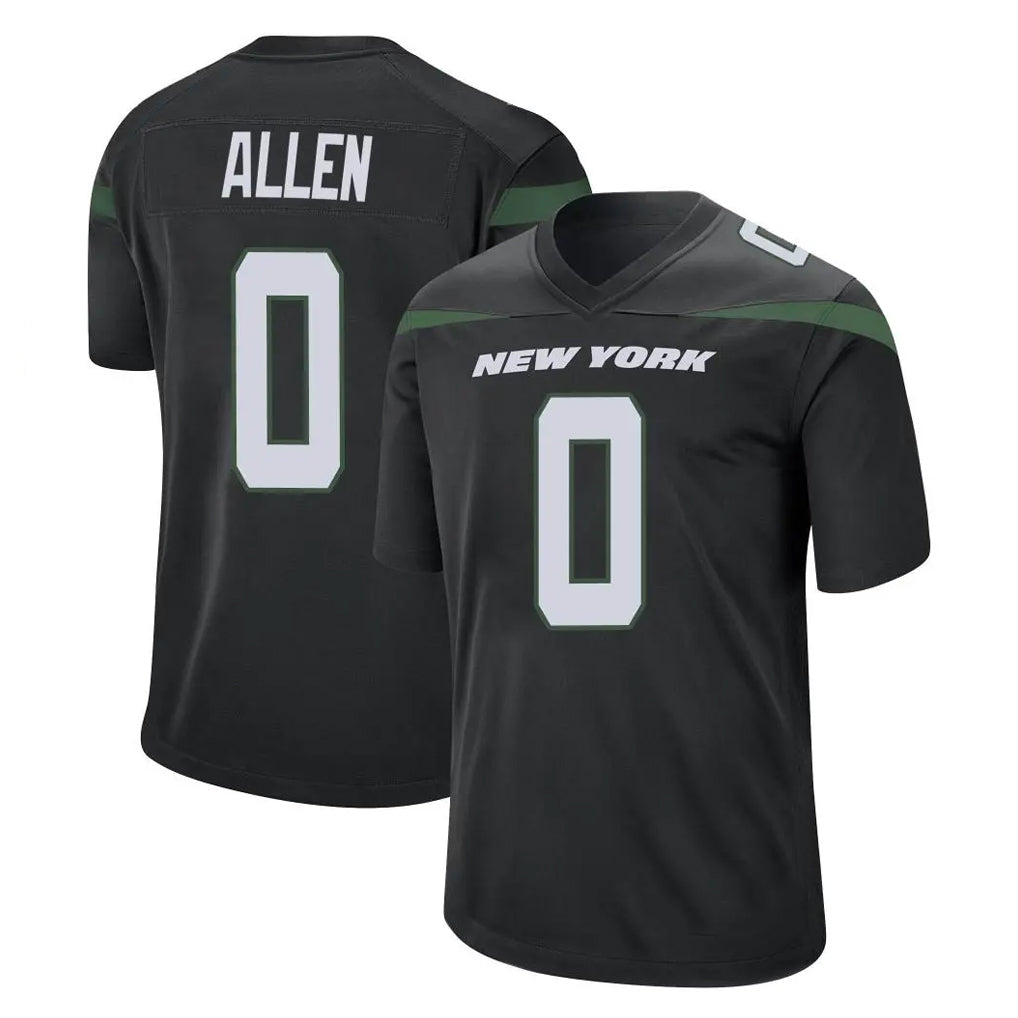NY.Jets #0 Braelon Allen Player Stealth Black Home Game Ldoa Stitched Jerseys