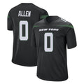 NY.Jets #0 Braelon Allen Player Stealth Black Home Game Ldoa Stitched Jerseys