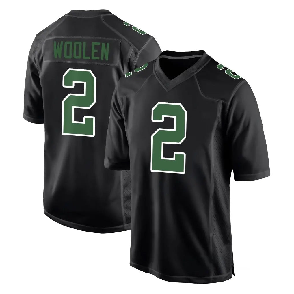 P.Eagles #2 Riq Woolen Player Carbon Green Fashion Home Game Ldoa Stitched Jerseys