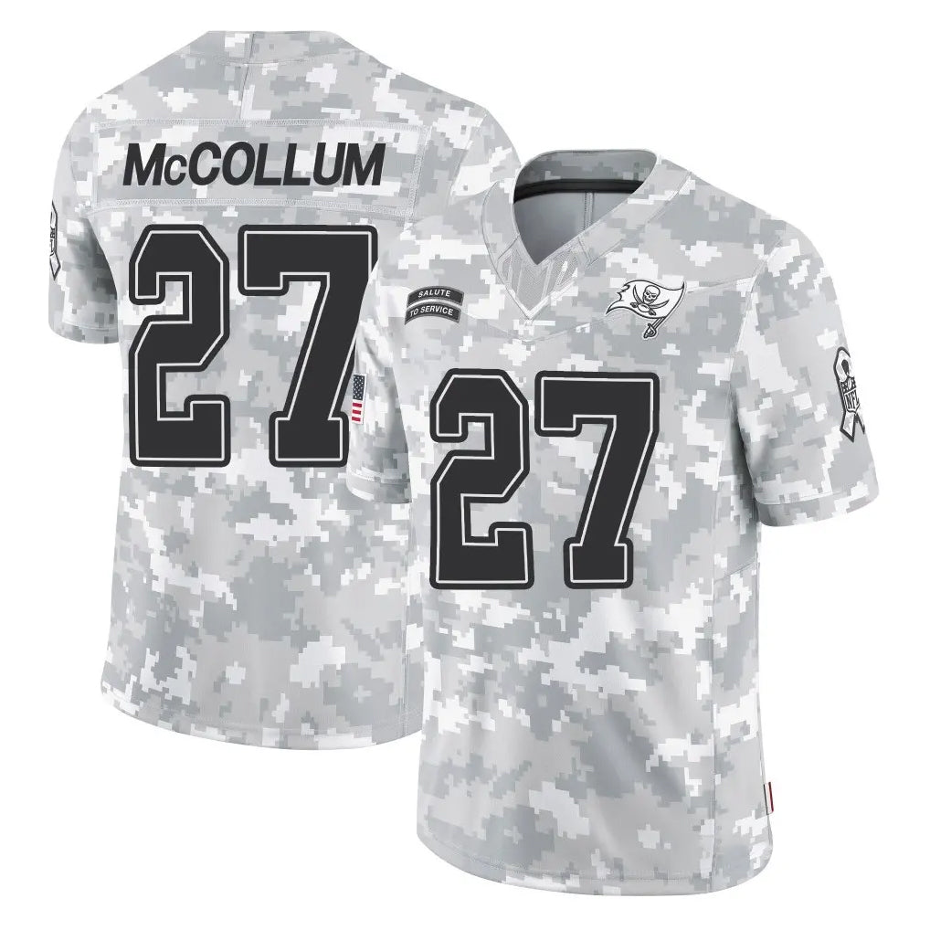 TB.Buccaneers #27 Zyon McCollum Player Arctic Camo Limited Salute To Service Home Game Ldoa Stitched Jerseys