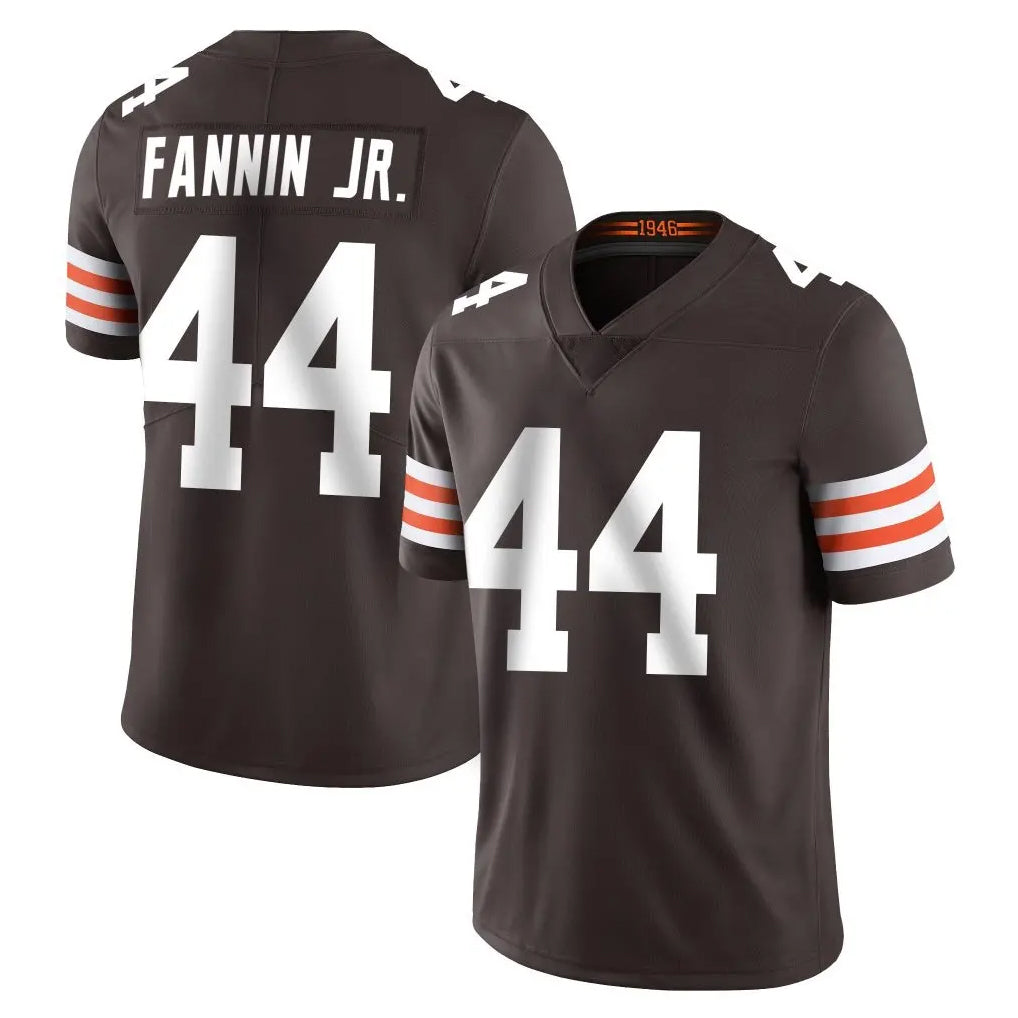 C.Browns #44 Harold Fannin Jr. Player Brown Color Vapor Untouchable Limited Home Game Ldoa Stitched Jerseys