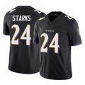 B.Ravens #24 Malaki Starks Player Black Vapor F.U.S.E. Limited Ldoa Stitched Jerseys