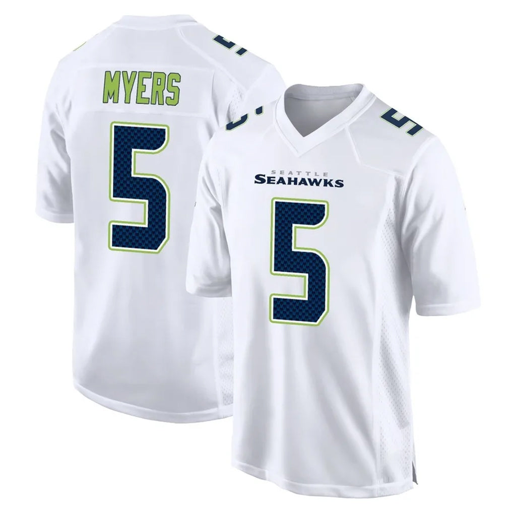 S.Seahawks #5 Jason Myers Player White Tundra Fashion Home Game Ldoa Stitched Jerseys