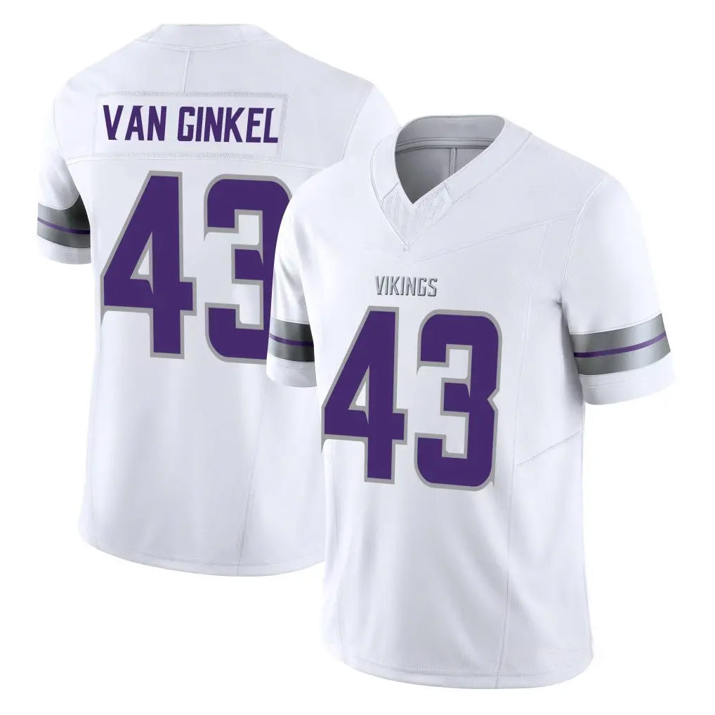M.Vikings #43 Andrew Van Ginkel Player White Limited Alternate Vapor F.U.S.E. Home Game Ldoa Stitched Jerseys
