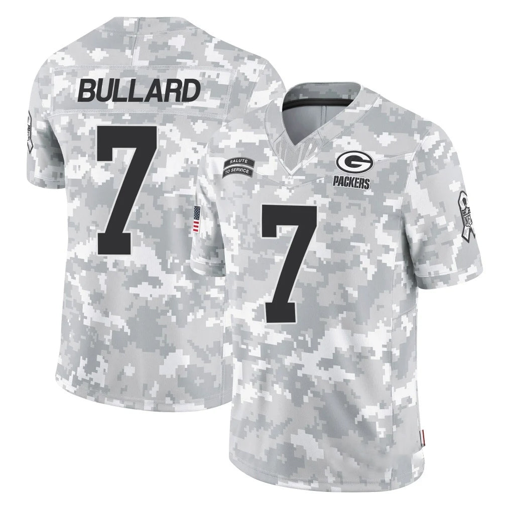 GB.Packers #7 Javon Bullard Player Arctic Camo Salute To Service Limited Ldoa Stitched Jerseys