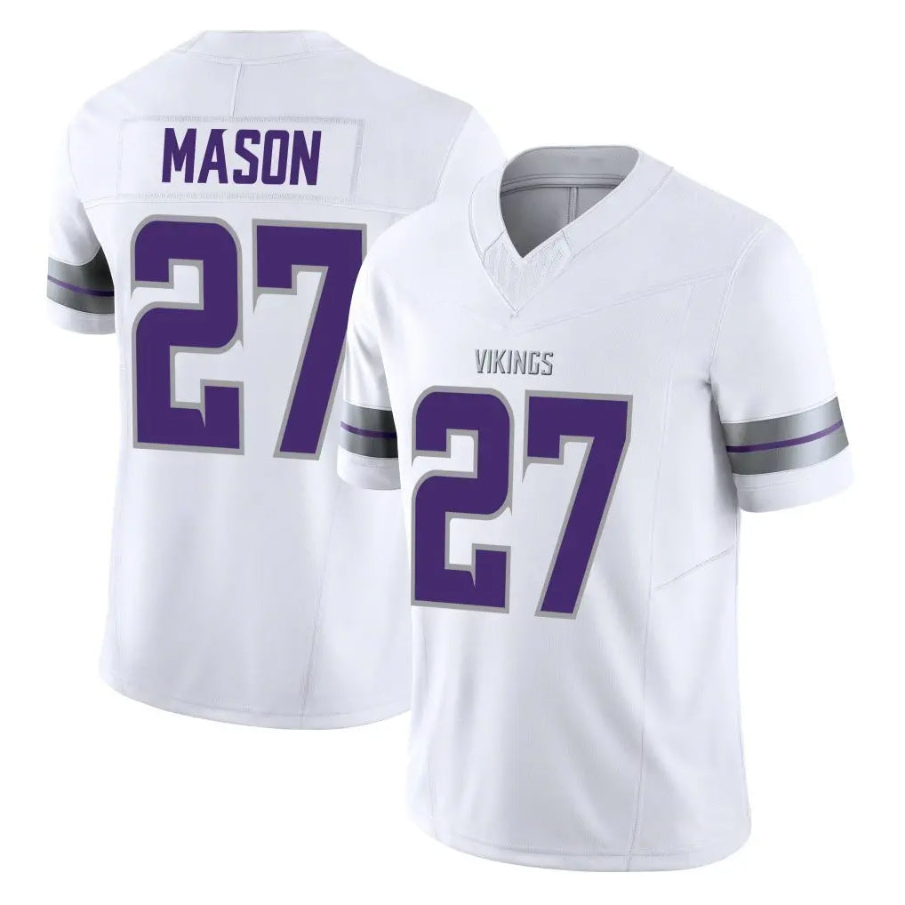 M.Vikings #27 Jordan Mason Player White Limited Alternate Vapor F.U.S.E. Home Game Ldoa Stitched Jerseys