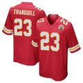 KC.Chiefs #23 Drue Tranquill Player Red Home Game Ldoa Stitched Jerseys