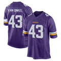M.Vikings #43 Andrew Van Ginkel Player Purple Home Game Ldoa Stitched Jerseys