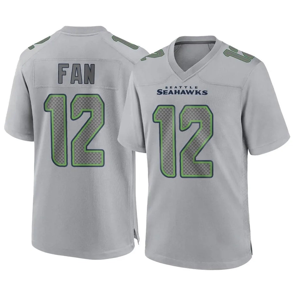 S.Seahawks #12 12th Fan Player Gray Atmosphere Fashion Home Game Ldoa Stitched Jerseys