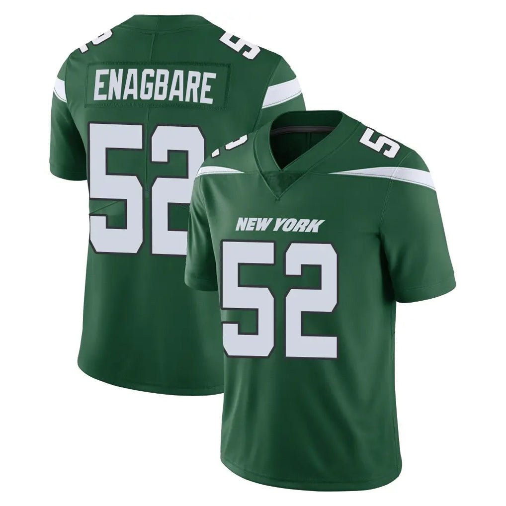 NY.Jets #52 Kingsley Enagbare Player Green Limited Vapor Home Game Ldoa Stitched Jerseys