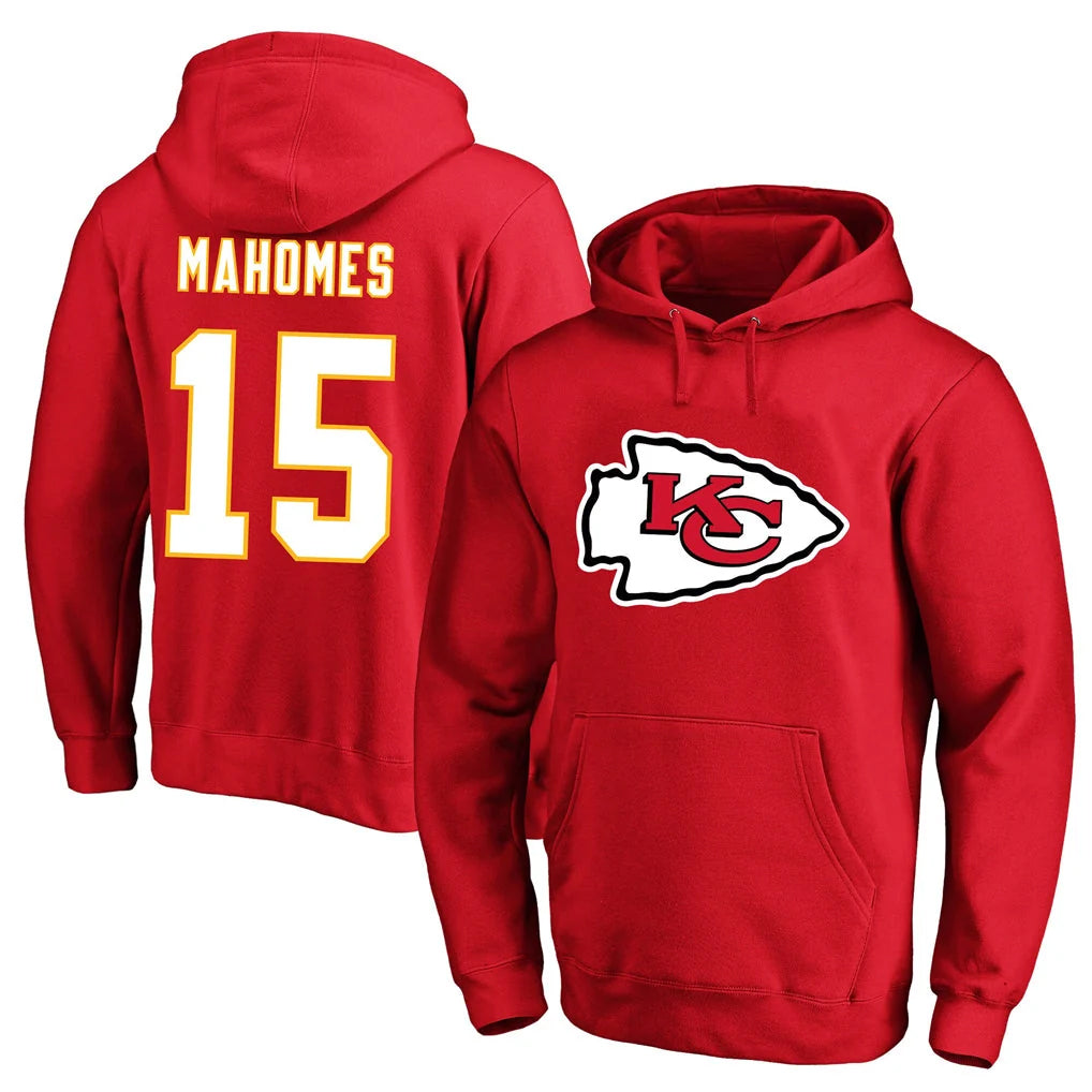 KC.Chiefs #15 Patrick Mahomes Player Red Pullover Hoodies Limited Ldoa Stitched Jerseys