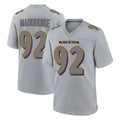 B.Ravens #92 Nnamdi Madubuike Player Gray Color Rush Vapor Untouchable Game Ldoa Stitched Jerseys