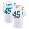 LA.Chargers #45 Tuli Tuipulotu Player White Home Game Ldoa Stitched Jerseys