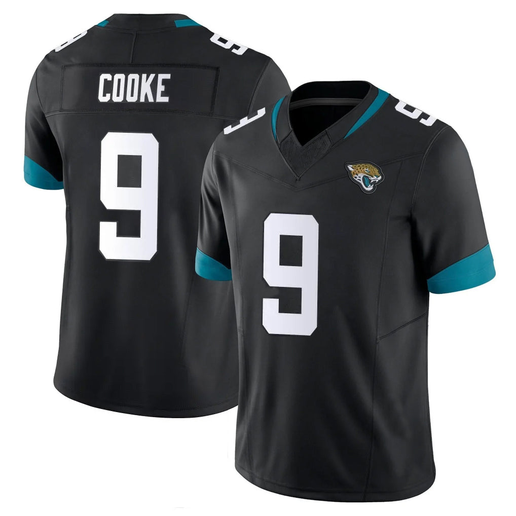 J.Jaguars #9 Logan Cooke Player Black Vapor Untouchable Limited Home Game Ldoa Stitched Jerseys