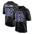 D.Cowboys #92 Quinnen Williams Player Carbon Black Fashion Home Game Ldoa Stitched Jerseys