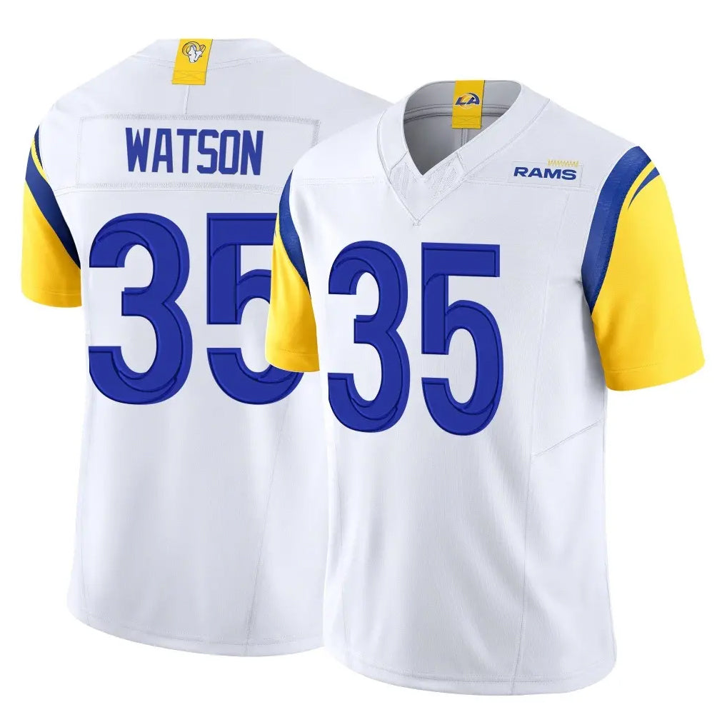 LA.Rams #35 Jaylen Watson Player White Limited Vapor F.U.S.E. Home Game Ldoa Stitched Jerseys