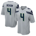 S.Seahawks #4 Michael Dickson Player Gray Home Game Ldoa Stitched Jerseys