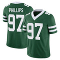 NY.Jets #97 Harrison Phillips Player Green Legacy Limited Vapor F.U.S.E. Home Game Ldoa Stitched Jerseys