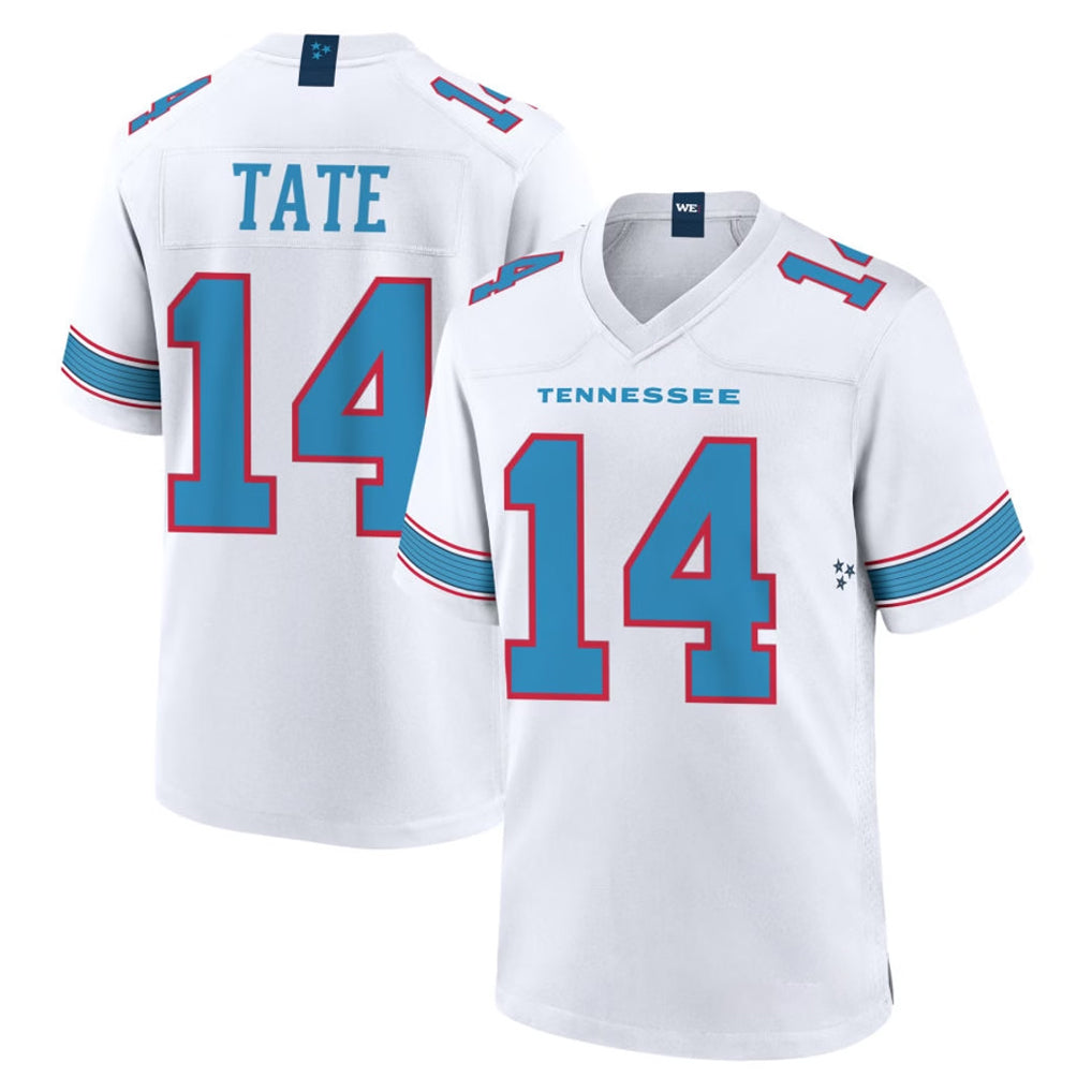 T.Titans #14 Carnell Tate Player White 2026 Game Home Ldoa Stitched Jerseys