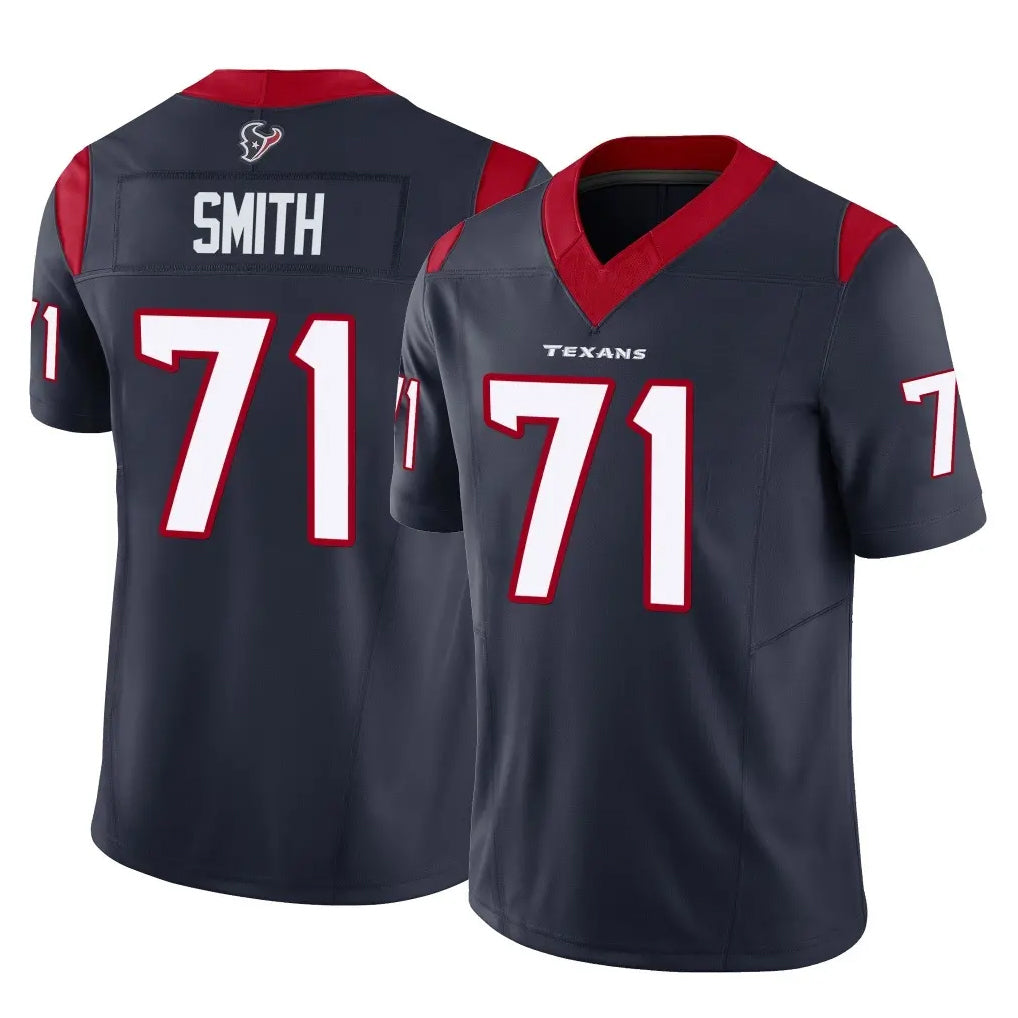H.Texans #71 Braden Smith Player Navy Limited Vapor F.U.S.E. Home Game Ldoa Stitched Jerseys