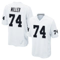LV.Raiders #74 Kolton Miller Player White Home Game Ldoa Stitched Jerseys