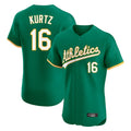 Athletics #16 Nick Kurtz Player Kelly Green Limited Elite Home Game Ldoa Stitched Jerseys