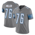 D.Lions #76 Blake Miller Player Gray Vapor Untouchable Limited Home Game Ldoa Stitched Jerseys