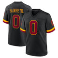 W.Commanders #0 Mike Sainristil Player Black Limited Home Game Ldoa Stitched Jerseys