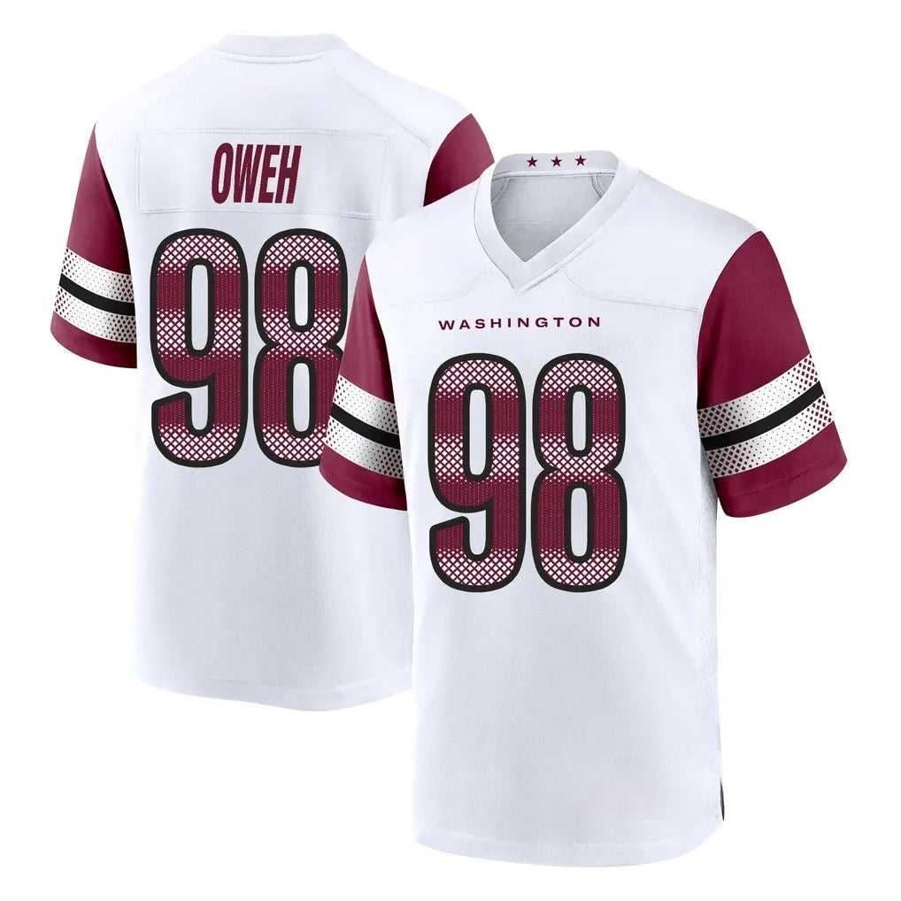 W.Commanders #98 Odafe Oweh Player White Game Home Ldoa Stitched Jerseys