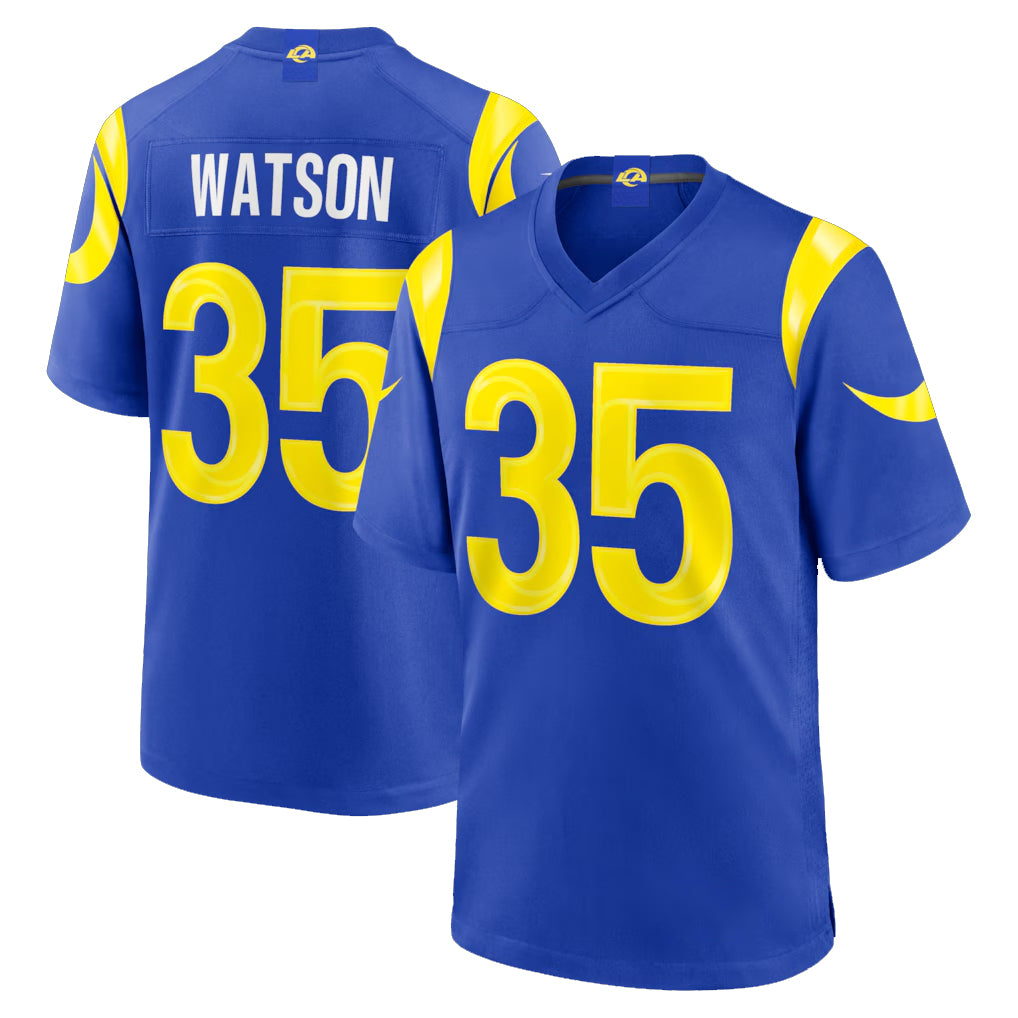 LA.Rams #35 Jaylen Watson Player Royal Limited Home Game Ldoa Stitched Jerseys