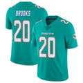 M.Dolphins #20 Jordyn Brooks Player Aqua Limited Vapor Untouchable Home Game Ldoa Stitched Jerseys