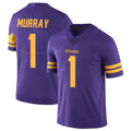M.Vikings #1 Kyler Murray Player Purple Limited Color Rush Home Game Ldoa Stitched Jerseys