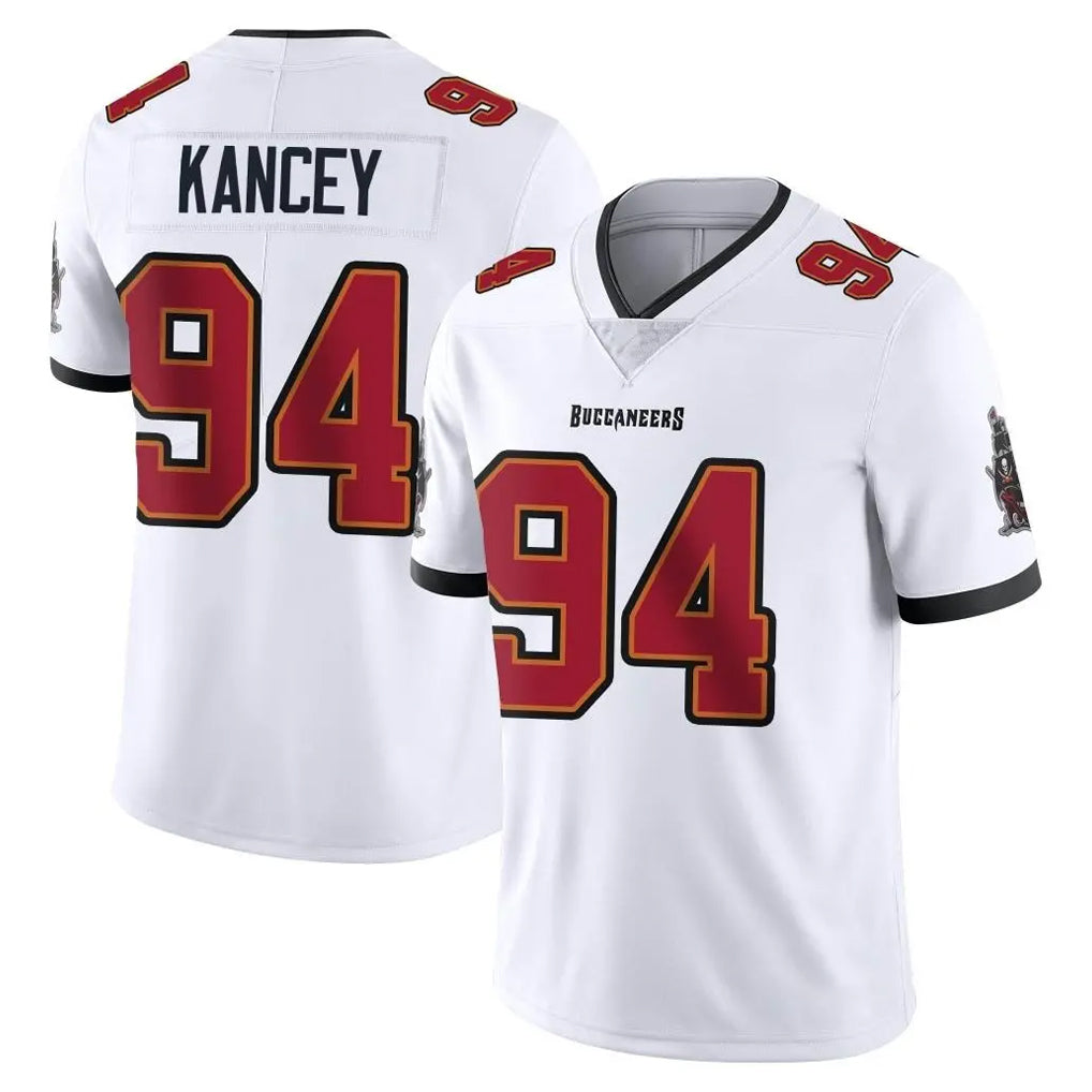 TB.Buccaneers #94 Calijah Kancey Player White Limited Vapor Untouchable Home Game Ldoa Stitched Jerseys