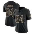 NO.Saints #94 Cameron Jordan Player Black Impact Limited Home Game Ldoa Stitched Jerseys