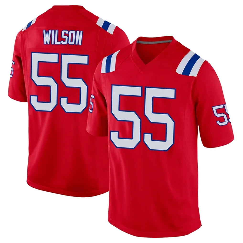 NE.Patriots #55 Jared Wilson Player Red Home Game Ldoa Stitched Jerseys
