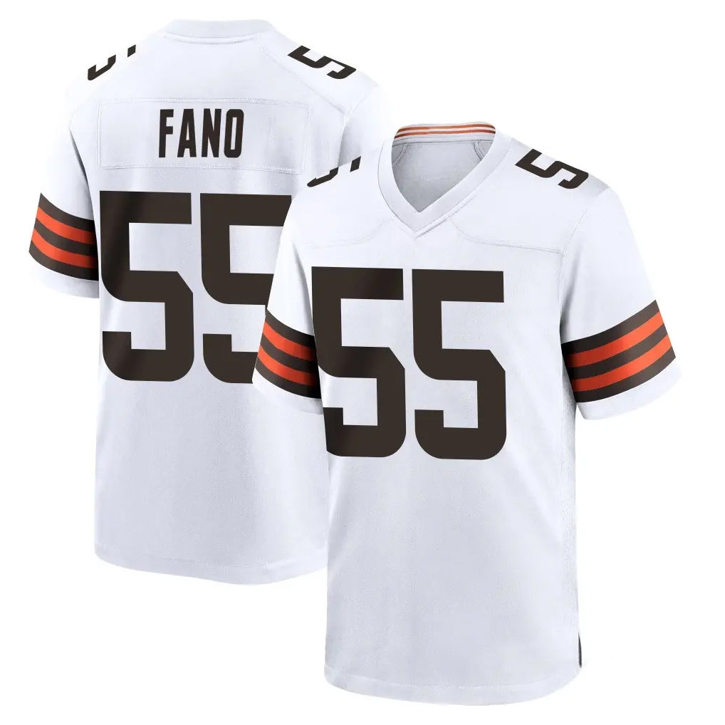 C.Browns #55 Spencer Fano Player White Home Game Ldoa Stitched Jerseys
