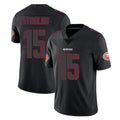 SF.49ers #15 De'Zhaun Stribling Player Black Impact Limited Home Game Ldoa Stitched Jerseys
