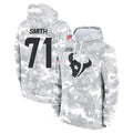 H.Texans #71 Braden Smith Player Arctic Camo Salute to Service Hoodies Limited Game Ldoa Stitched Jerseys