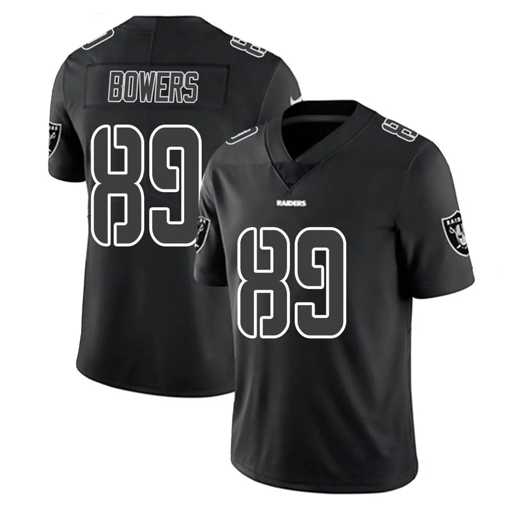 LV.Raiders #89 Brock Bowers Player Black Limited Black Impact Home Game Ldoa Stitched Jerseys