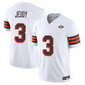 C.Browns #3 Jerry Jeudy Player White Limited Vapor F.U.S.E. Alternate Game Ldoa Stitched Jerseys