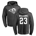 LA.Rams #23 Kyren Williams Player Gray Pullover Hoodie Limited Game Ldoa Stitched Jerseys
