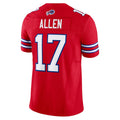 B.Bills #17 Josh Allen Player Red Vapor F.U.S.E. Limited Home Game Ldoa Stitched Jerseys