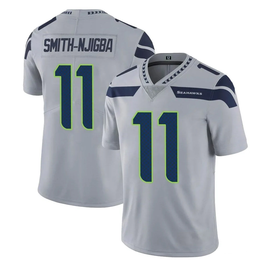 S.Seahawks #11 Jaxon Smith-Njigba Player Gray Limited Vapor Untouchable Home Game Ldoa Stitched Jerseys